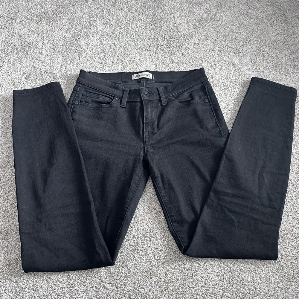 Madewell Skinny Skinny 27 Black Jeans. Like New!